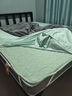 A类华夫格床垫软垫家用卧室薄款床护垫褥子宿舍学生单人垫被床褥 A类母婴级【青果绿】 150*190cm【适合裸睡】 实拍图