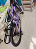 云追雁儿童自行车男女孩6-10-15岁青少年学生中大童单车中小学生山地车 荧光紫【变速】+骑行礼包 20寸（适合130cm-145cm） 实拍图