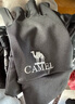 骆驼（CAMEL）触屏手套男防滑加绒保暖户外运动薄款手套冬季女 A1W3GZ103碳灰 M 实拍图