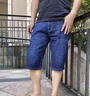 啄木鸟夏季薄款牛仔短裤男直筒五分裤工作上班耐穿5分裤宽松弹力中裤子 009蓝色 单件装 31 实拍图