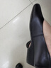 红蜻蜓单鞋女2025春季女鞋黑色粗跟通勤小皮鞋工作鞋WJB15816 黑色 37 实拍图