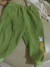 赢一贝婴幼儿裤子春秋外穿宝宝春款男童屁屁裤女童童装婴童大pp裤春装潮 绿色 90cm 实拍图