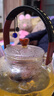 慧茶道 防爆高硼硅玻璃煮茶壶泡茶壶煮茶器家用茶具套装加厚提梁烧水壶 黑升级款电陶炉+绑绳胡桃提梁壶 实拍图