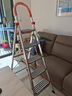 百佳宜梯子家用梯折铝合金人字梯爬梯升降脚手架全套室内登高踏步 五步-主体全铝合金 实拍图