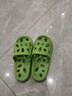 洁丽雅浴室拖鞋男夏季室内家居洗澡卫生间漏水静音防滑防臭凉拖男士家用 绿色 42-43 【标准码】 实拍图