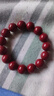 朱砂红手串情侣款本命年新款转运珠紫金砂伴生矿石手链 14mm手串 实拍图
