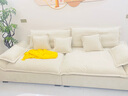 耶尔帆船沙发客厅2026新款中古风可移动靠背云朵棉麻雪尼尔沙发 2.8米多人位 【豪华版-抗菌亲肤透气】1.2M宽固定坐深-乳胶坐垫 实拍图