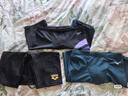 速比涛（Speedo）泳裤男专业游泳训练抗氯速干动感大标贴合平角泳裤 黑/灰色 38 实拍图