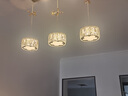 世澜 轻奢水晶吊灯简约现代餐厅灯温馨浪漫吧台吊灯广东中山灯具推荐 长盘-金色-3头58*90CM-无极 实拍图