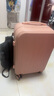 袋鼠（KANGAROO）行李箱男大学生小清新女拉杆箱高颜值万向轮旅行箱多功能密码皮箱 茱萸粉【升级多功能】 22英寸 【小尺寸无侧提】 实拍图