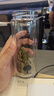 希诺（HEENOOR）双层玻璃杯带盖过滤办公室经典泡茶杯男士商务耐热玻璃水杯子 本色 265ml 实拍图
