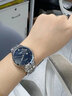 LOEGSINS手表男士 时尚商务全自动机械表镂空防水奢华男女腕表 L726女款本色蓝面送真皮表带 实拍图
