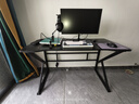 顺优 电脑桌台式桌家用电竞用桌套装简约现代租房家用书桌卧室桌子 长120宽60【黑架+黑面】 实拍图