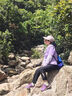 京京怡（JINGJINGYI）速干加长檐薄款帽子女夏季跑步遮阳帽防紫外线网帽透气白色棒球帽 速干山脉加长檐：粉色 L均码可调节(55-60cm) 实拍图