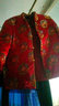 奉孝中老年女装秋冬外套妈妈装喜庆唐装棉袄老年人奶奶装生日祝寿上衣 深红(加棉) 加厚 4XL （建议125-135斤） 实拍图