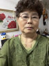 俞兆林（YUZHAOLIN）母亲节妈妈夏装复古风天丝麻V领短袖上衣女士宽松大码刺绣薄款 藏青色 3XL （建议115-130斤） 实拍图