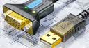 帝特（DTECH）usb转rs232串口线 db9针公头电脑com口调试线 支持考勤机收银机打印机rs232转usb工业级通信转换线 公头带灯【FTDI进口双芯片】螺母款 0.5米 实拍图