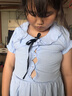 金布丁（JINBUDING）夏季女童短袖连衣裙适合中大童小女孩穿的夏装新款棉布裙7-12岁 天蓝色 160 建议150CM 实拍图
