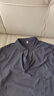 罗蒙短袖复古t恤男士夏季冰丝高端商务polo半袖衫截上衣百搭速干衣服 深灰 5XL 【建议190-200斤】-面料升级 实拍图