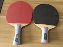 红双喜乒乓球拍对拍儿童学生成品拍长反胶/双面反胶/正反胶球拍发顺丰 H2002横拍2支+6乒乓球1拍套 实拍图