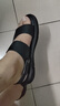百丽户外两穿凉拖男夏季商场同款牛皮休闲沙滩凉鞋8GF01BL4 黑色 42 实拍图