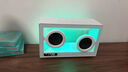 齐论（QILUN）透明蓝牙可视化悬浮音响台式电脑低音炮家用音箱男女朋友生日礼物氛围桌面摆件 M9双喇叭音响-白色 实拍图