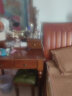 Nymphaea L.美式实木梳妆台凳卧室套装现代简约欧式小户型复古化妆台化妆桌胡桃色出租房 胡桃色 0.8米桌+镜台+妆凳 实拍图