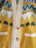 南叮雅格孕妇装春秋套装时尚长袖开衫外套宽松遮肚卫衣上衣T恤两件套春装 单件 黄色开衫 XL130-145斤 晒单实拍图