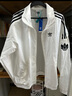 adidas情侣款复古风梭织立领夹克外套男女阿迪达斯官方三叶草 亮白 XS 实拍图