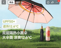 蕉下（beneunder）防紫外线遮阳伞三折双层黑胶晴雨伞防晒伞BM664嬉柚 实拍图
