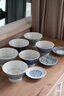 无印良品（MUJI）波佐见烧 豆皿 小碟子 蘸料碟 凉菜碟 调味碟 吐骨碟 家用 青海波纹 大纹 4英寸 实拍图