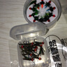 小柒家蝇 毒蚊飞蝇钩路亚假饵白条马口溪哥小翘嘴微物小鱼手工精绑毛钩子线组荧光若虫钩鱼钩仿生路亚饵 14号混色（10枚）送助投器 实拍图