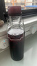 居元素人参泡酒瓶玻璃密封高档存酒专用白酒瓶储酒分装容器1L 深绛红 实拍图