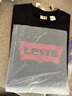 Levi's李维斯情侣美式宽松印花时尚简约舒适潮流纯棉圆领短袖T恤 黑色 002A0-0001 S 实拍图
