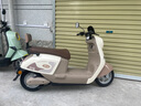 立马电动摩托车米朵80公里长续航电动车1200W高速电摩铅酸电池60V20Ah外卖上班代步电瓶车瓷白 实拍图