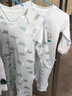翘脚鸭婴儿衣服新生儿连体衣秋冬季春款哈衣爬服满月宝宝内衣纯棉刚出生 浅绿小小象【2件套】（四季款） 66cm (建议3-6个月) 实拍图