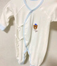 翘脚鸭 婴儿衣服新生儿连体衣秋冬季满月宝宝内衣纯棉打底刚出生春秋款 蓝小熊2件【夏季·系带款】 73码（建议6-9个月） 实拍图
