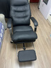 顾全C533家用老板椅舒适久坐办公椅电脑椅可躺工学椅子环保真皮座椅 黑色 超纤皮【金属扶手】 实拍图