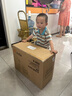 纳豆（nadle）儿童自行车3一6岁宝宝二合一平衡车2-6岁小孩折叠单车带辅助轮 酷炫黄推杆款 实拍图