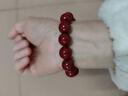 朱砂红手串情侣款本命年新款转运珠紫金砂伴生矿石手链 14mm手串 实拍图
