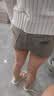 浪莎辣妹牛仔短裤女夏季2026新款美式做旧弹力小个子高腰a字超短热裤 实拍图