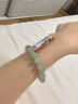 印象眸 和田玉手串女款浅青玉圆珠手链单珠约8mm 实拍图