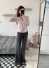 浪莎微喇防晒裤女夏季2025新款高腰显瘦喇叭裤子垂感冰丝薄款阔腿裤 实拍图