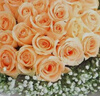领香鲜花速递香槟玫瑰花束表白送女友老婆生日礼物全国同城配送 33朵香槟玫瑰花束【三生三世】 实拍图