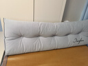 南极人靠枕床上腰部靠垫床头靠背垫趴睡枕榻榻米沙发护腰靠抱枕床头靠垫 北岛-绅士灰【可拆洗】 长150*厚20*高50cm 实拍图