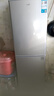 奥克斯双门冰箱家用小型办公室出租房宿舍用双开门中型二门电冰箱节能省电 130L全国联保【冷藏四层 冷冻三层】抽屉款 实拍图