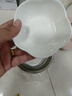 华青格味碟高白瓷釉下彩浮雕素雅花瓣调味碟4.2英寸6只装蘸料碟吐骨碟 实拍图