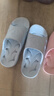 BAIHOU白猴浴室洗澡侧漏水防滑按摩情侣居家用凉拖鞋儿童 浅蓝33-34 实拍图