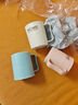 家用卫生间浴室漱口杯刷牙杯简约北欧ins风牙缸牙刷洗漱杯子情侣 浅粉1个浅蓝1个白色1个 实拍图