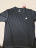 匹克（PEAK）短袖男夏季速干t恤男透气跑步上衣健身服休闲运动服吸汗晨跑 黑色 实拍图